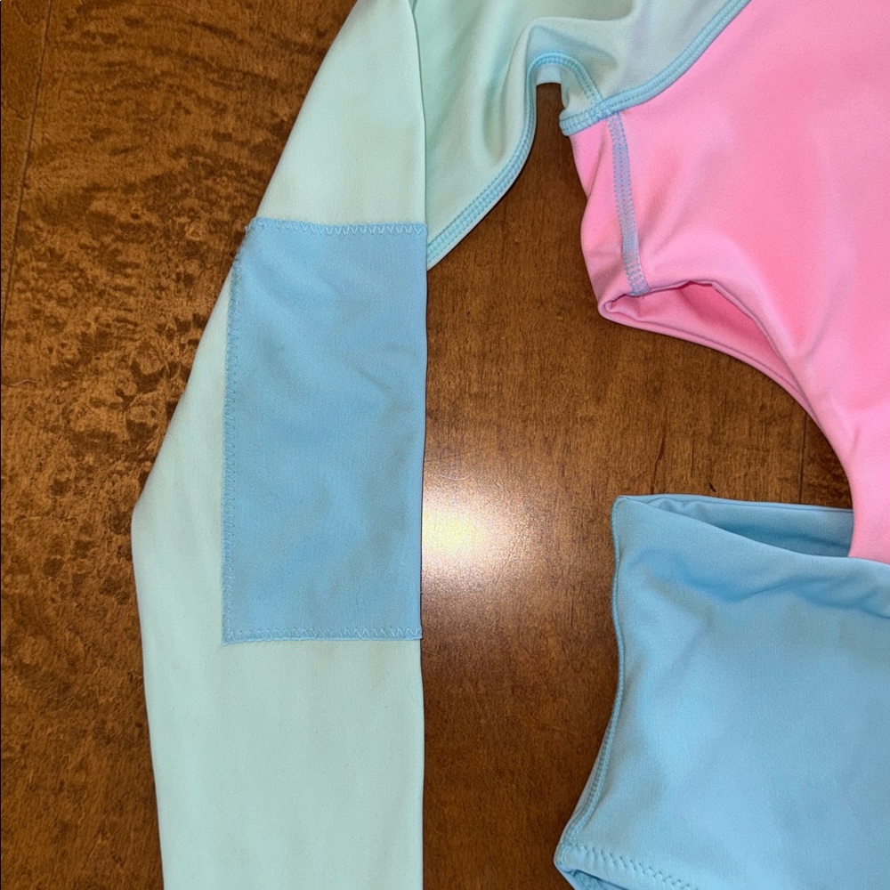 LoveShackFancy x Hurley Women's Colorblock One Piece Long Sleeved Surf Suit - Picture 5 of 13